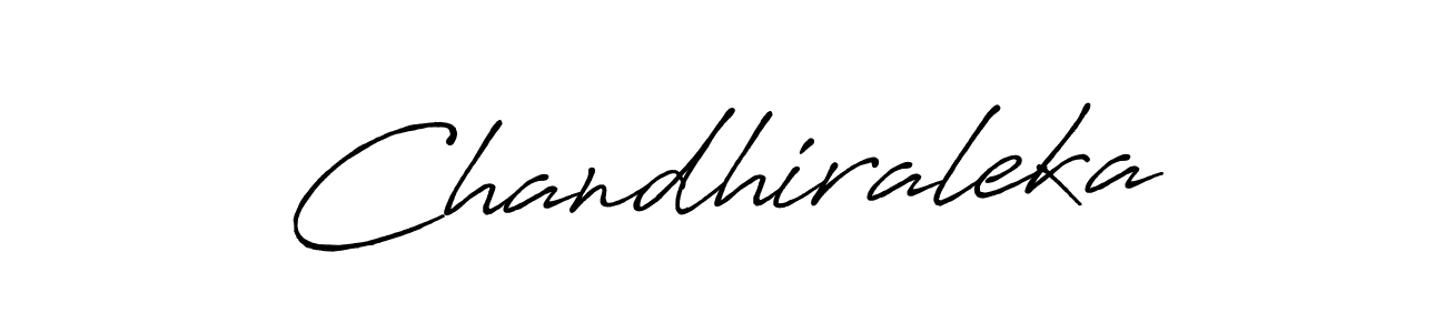 How to make Chandhiraleka signature? Antro_Vectra_Bolder is a professional autograph style. Create handwritten signature for Chandhiraleka name. Chandhiraleka signature style 7 images and pictures png