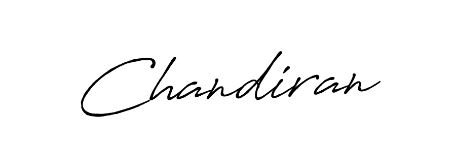 How to make Chandiran signature? Antro_Vectra_Bolder is a professional autograph style. Create handwritten signature for Chandiran name. Chandiran signature style 7 images and pictures png