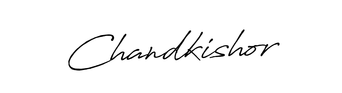 How to make Chandkishor signature? Antro_Vectra_Bolder is a professional autograph style. Create handwritten signature for Chandkishor name. Chandkishor signature style 7 images and pictures png