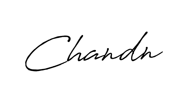 Also we have Chandn name is the best signature style. Create professional handwritten signature collection using Antro_Vectra_Bolder autograph style. Chandn signature style 7 images and pictures png