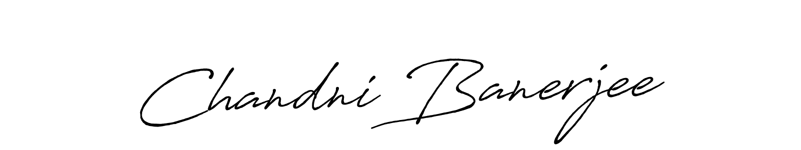 How to make Chandni Banerjee signature? Antro_Vectra_Bolder is a professional autograph style. Create handwritten signature for Chandni Banerjee name. Chandni Banerjee signature style 7 images and pictures png