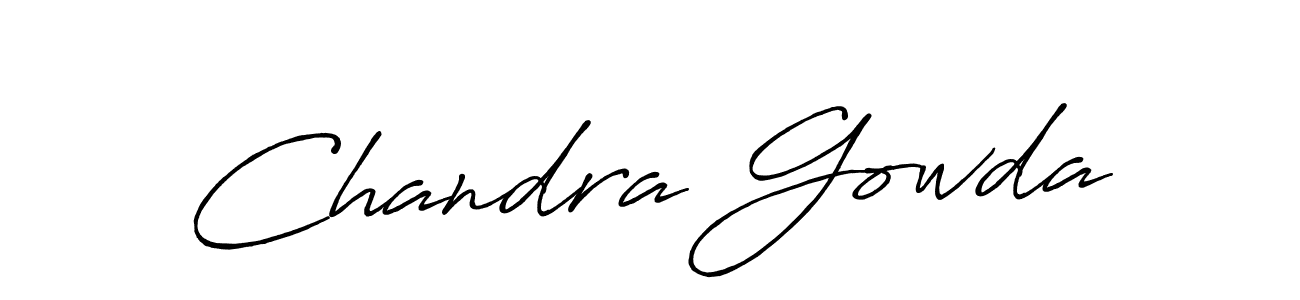 It looks lik you need a new signature style for name Chandra Gowda. Design unique handwritten (Antro_Vectra_Bolder) signature with our free signature maker in just a few clicks. Chandra Gowda signature style 7 images and pictures png