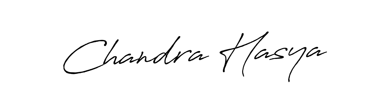 Use a signature maker to create a handwritten signature online. With this signature software, you can design (Antro_Vectra_Bolder) your own signature for name Chandra Hasya. Chandra Hasya signature style 7 images and pictures png