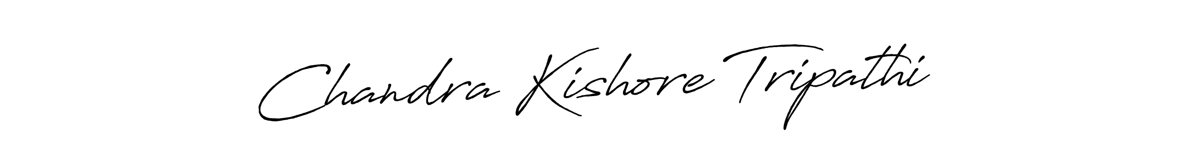 Make a beautiful signature design for name Chandra Kishore Tripathi. With this signature (Antro_Vectra_Bolder) style, you can create a handwritten signature for free. Chandra Kishore Tripathi signature style 7 images and pictures png