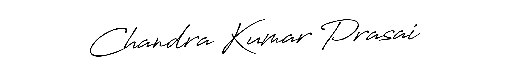 Also we have Chandra Kumar Prasai name is the best signature style. Create professional handwritten signature collection using Antro_Vectra_Bolder autograph style. Chandra Kumar Prasai signature style 7 images and pictures png