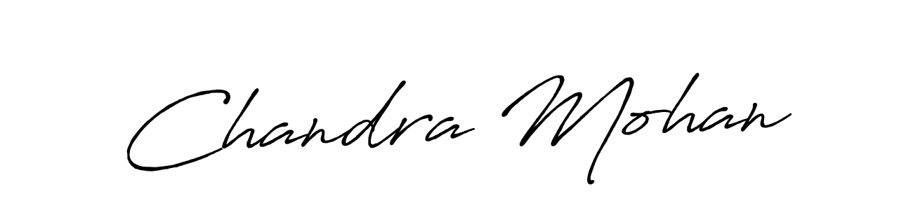 Create a beautiful signature design for name Chandra Mohan. With this signature (Antro_Vectra_Bolder) fonts, you can make a handwritten signature for free. Chandra Mohan signature style 7 images and pictures png