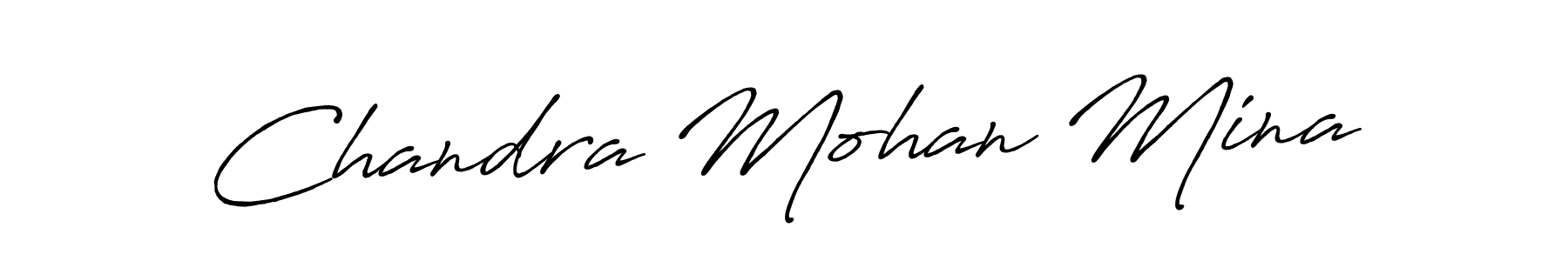 How to Draw Chandra Mohan Mina signature style? Antro_Vectra_Bolder is a latest design signature styles for name Chandra Mohan Mina. Chandra Mohan Mina signature style 7 images and pictures png