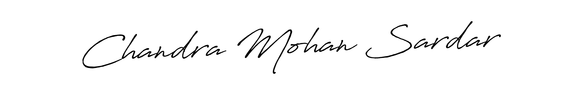Antro_Vectra_Bolder is a professional signature style that is perfect for those who want to add a touch of class to their signature. It is also a great choice for those who want to make their signature more unique. Get Chandra Mohan Sardar name to fancy signature for free. Chandra Mohan Sardar signature style 7 images and pictures png