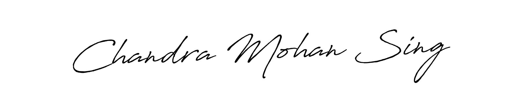 Use a signature maker to create a handwritten signature online. With this signature software, you can design (Antro_Vectra_Bolder) your own signature for name Chandra Mohan Sing. Chandra Mohan Sing signature style 7 images and pictures png