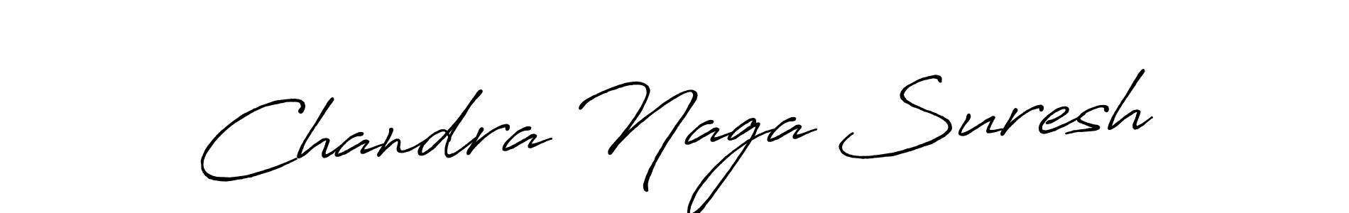 How to make Chandra Naga Suresh name signature. Use Antro_Vectra_Bolder style for creating short signs online. This is the latest handwritten sign. Chandra Naga Suresh signature style 7 images and pictures png