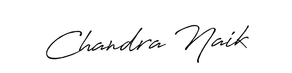 Create a beautiful signature design for name Chandra Naik. With this signature (Antro_Vectra_Bolder) fonts, you can make a handwritten signature for free. Chandra Naik signature style 7 images and pictures png