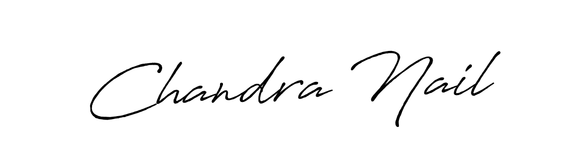 Make a beautiful signature design for name Chandra Nail. With this signature (Antro_Vectra_Bolder) style, you can create a handwritten signature for free. Chandra Nail signature style 7 images and pictures png