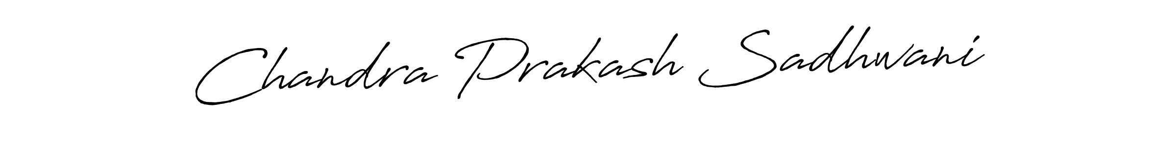 Similarly Antro_Vectra_Bolder is the best handwritten signature design. Signature creator online .You can use it as an online autograph creator for name Chandra Prakash Sadhwani. Chandra Prakash Sadhwani signature style 7 images and pictures png