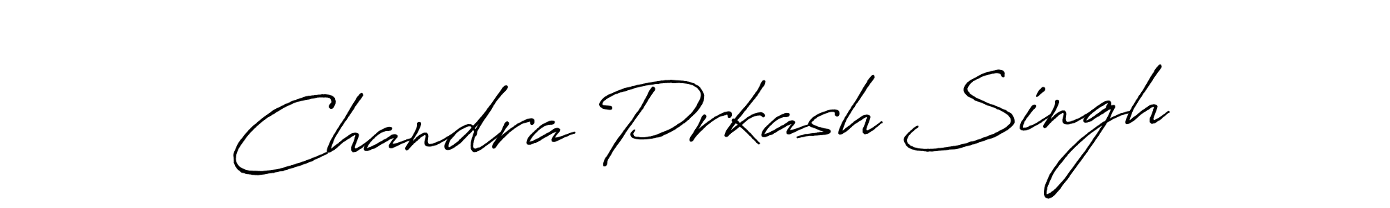 Make a beautiful signature design for name Chandra Prkash Singh. With this signature (Antro_Vectra_Bolder) style, you can create a handwritten signature for free. Chandra Prkash Singh signature style 7 images and pictures png