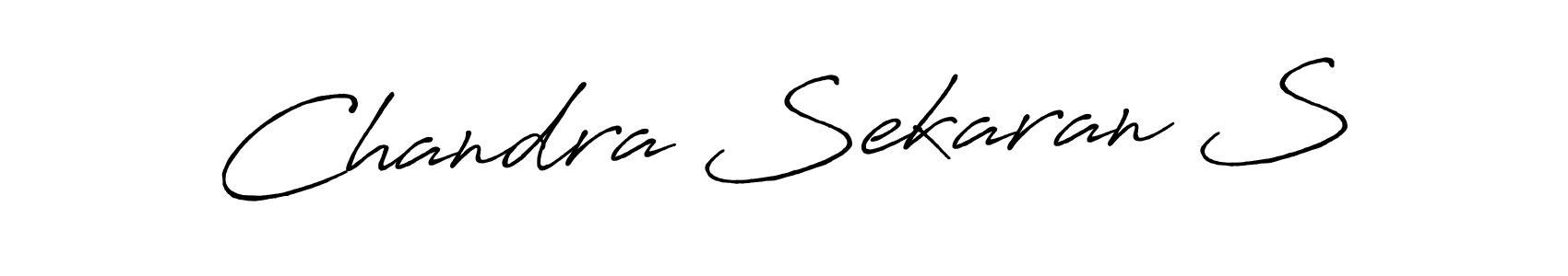 Similarly Antro_Vectra_Bolder is the best handwritten signature design. Signature creator online .You can use it as an online autograph creator for name Chandra Sekaran S. Chandra Sekaran S signature style 7 images and pictures png