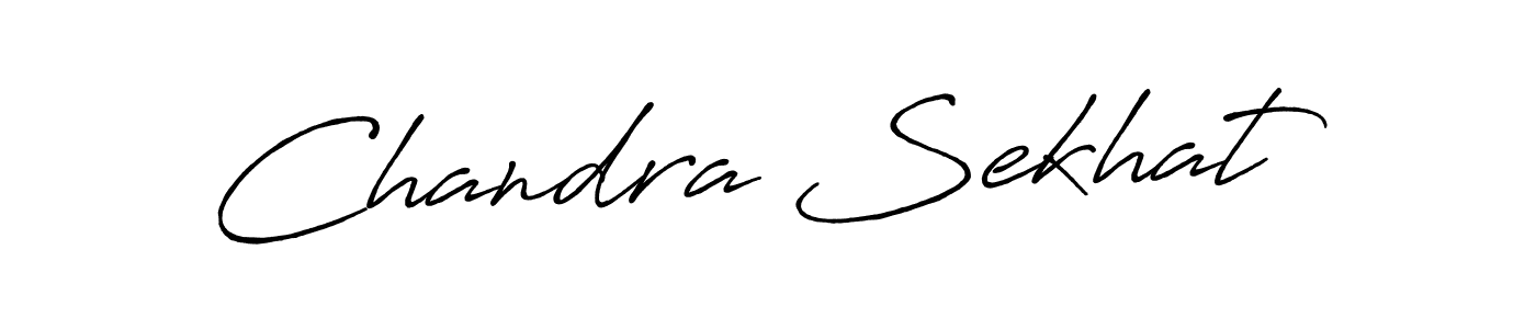 Make a beautiful signature design for name Chandra Sekhat. With this signature (Antro_Vectra_Bolder) style, you can create a handwritten signature for free. Chandra Sekhat signature style 7 images and pictures png