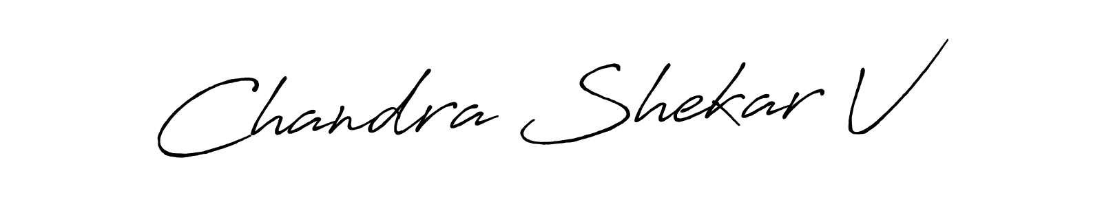 It looks lik you need a new signature style for name Chandra Shekar V. Design unique handwritten (Antro_Vectra_Bolder) signature with our free signature maker in just a few clicks. Chandra Shekar V signature style 7 images and pictures png