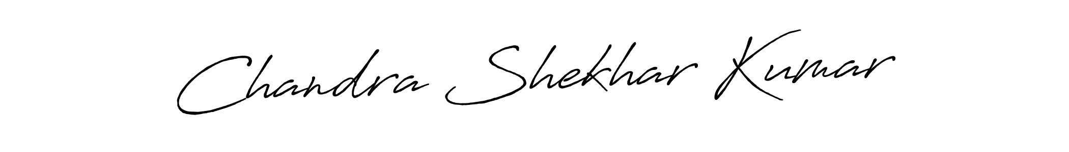 Create a beautiful signature design for name Chandra Shekhar Kumar. With this signature (Antro_Vectra_Bolder) fonts, you can make a handwritten signature for free. Chandra Shekhar Kumar signature style 7 images and pictures png