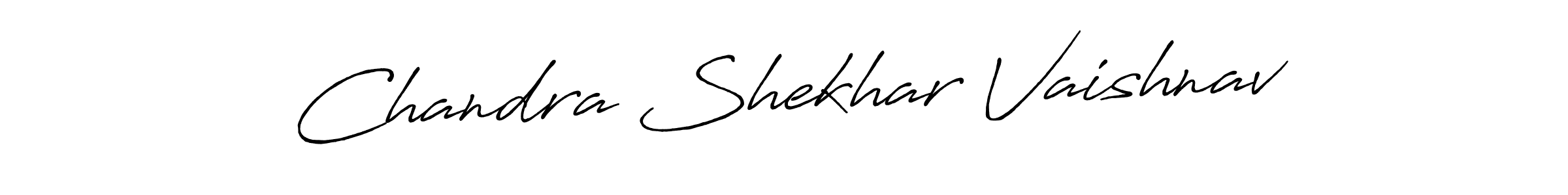 How to make Chandra Shekhar Vaishnav signature? Antro_Vectra_Bolder is a professional autograph style. Create handwritten signature for Chandra Shekhar Vaishnav name. Chandra Shekhar Vaishnav signature style 7 images and pictures png