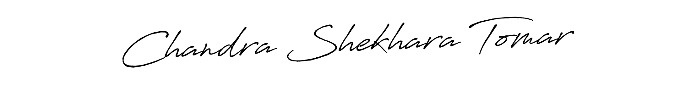 The best way (Antro_Vectra_Bolder) to make a short signature is to pick only two or three words in your name. The name Chandra Shekhara Tomar include a total of six letters. For converting this name. Chandra Shekhara Tomar signature style 7 images and pictures png