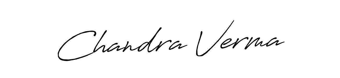 Chandra Verma stylish signature style. Best Handwritten Sign (Antro_Vectra_Bolder) for my name. Handwritten Signature Collection Ideas for my name Chandra Verma. Chandra Verma signature style 7 images and pictures png