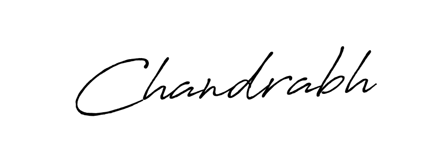 Chandrabh stylish signature style. Best Handwritten Sign (Antro_Vectra_Bolder) for my name. Handwritten Signature Collection Ideas for my name Chandrabh. Chandrabh signature style 7 images and pictures png