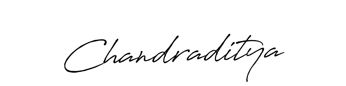 How to make Chandraditya name signature. Use Antro_Vectra_Bolder style for creating short signs online. This is the latest handwritten sign. Chandraditya signature style 7 images and pictures png
