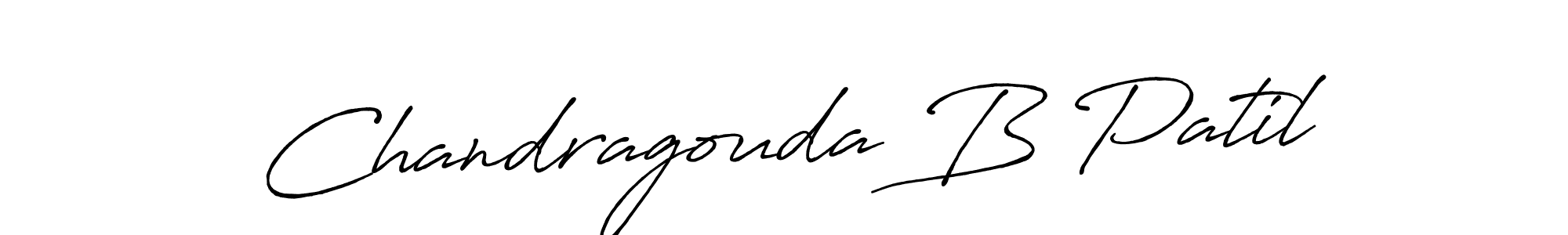Create a beautiful signature design for name Chandragouda B Patil. With this signature (Antro_Vectra_Bolder) fonts, you can make a handwritten signature for free. Chandragouda B Patil signature style 7 images and pictures png