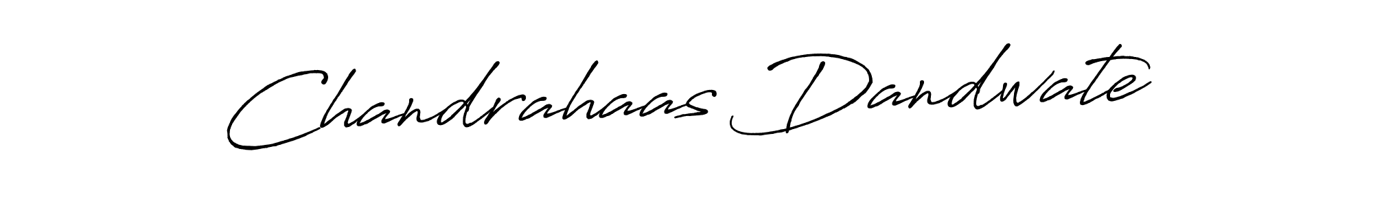 Make a beautiful signature design for name Chandrahaas Dandwate. With this signature (Antro_Vectra_Bolder) style, you can create a handwritten signature for free. Chandrahaas Dandwate signature style 7 images and pictures png