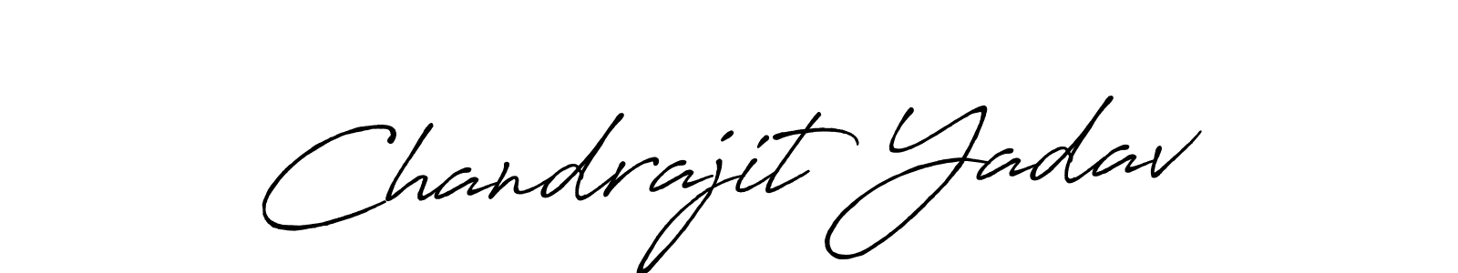 Use a signature maker to create a handwritten signature online. With this signature software, you can design (Antro_Vectra_Bolder) your own signature for name Chandrajit Yadav. Chandrajit Yadav signature style 7 images and pictures png