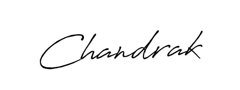 Use a signature maker to create a handwritten signature online. With this signature software, you can design (Antro_Vectra_Bolder) your own signature for name Chandrak. Chandrak signature style 7 images and pictures png