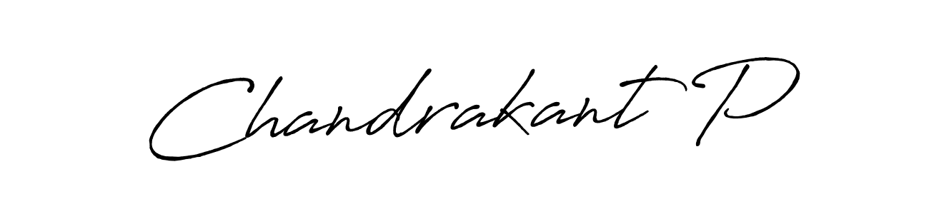 Also we have Chandrakant P name is the best signature style. Create professional handwritten signature collection using Antro_Vectra_Bolder autograph style. Chandrakant P signature style 7 images and pictures png