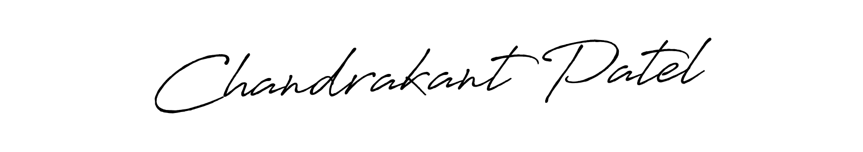 Use a signature maker to create a handwritten signature online. With this signature software, you can design (Antro_Vectra_Bolder) your own signature for name Chandrakant Patel. Chandrakant Patel signature style 7 images and pictures png