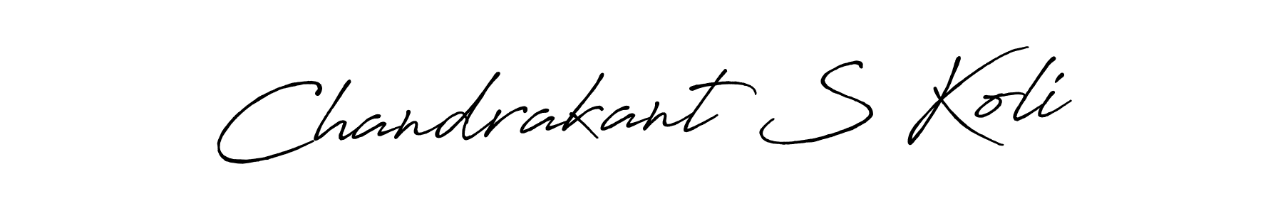 How to make Chandrakant S Koli signature? Antro_Vectra_Bolder is a professional autograph style. Create handwritten signature for Chandrakant S Koli name. Chandrakant S Koli signature style 7 images and pictures png