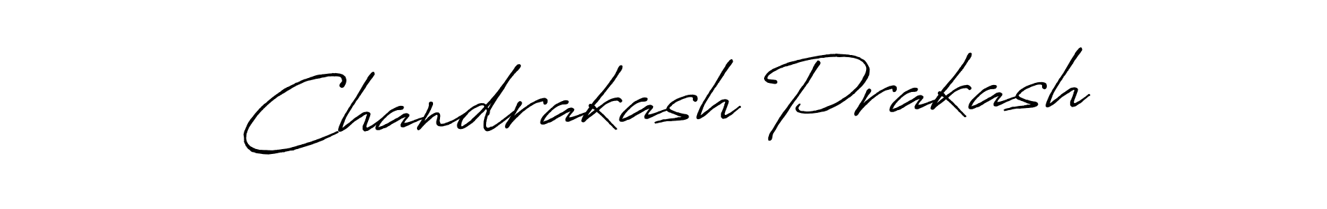 How to make Chandrakash Prakash name signature. Use Antro_Vectra_Bolder style for creating short signs online. This is the latest handwritten sign. Chandrakash Prakash signature style 7 images and pictures png