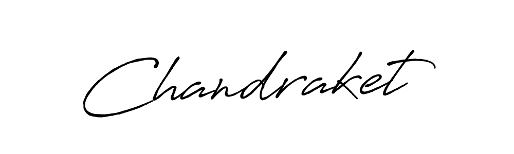 Make a beautiful signature design for name Chandraket. With this signature (Antro_Vectra_Bolder) style, you can create a handwritten signature for free. Chandraket signature style 7 images and pictures png