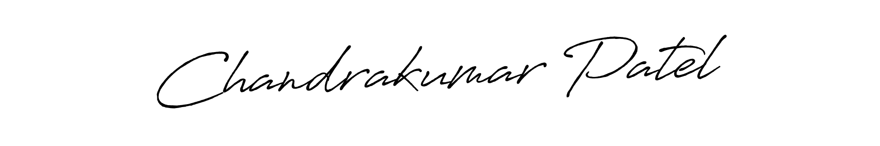 The best way (Antro_Vectra_Bolder) to make a short signature is to pick only two or three words in your name. The name Chandrakumar Patel include a total of six letters. For converting this name. Chandrakumar Patel signature style 7 images and pictures png
