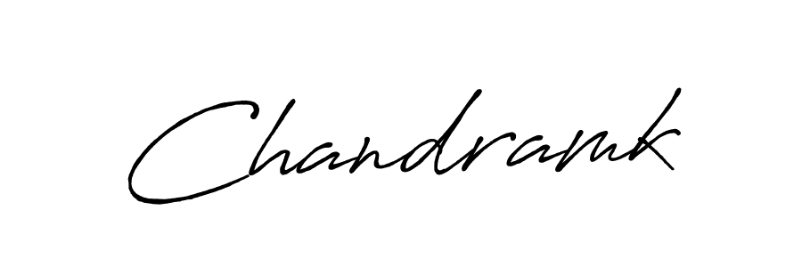 How to make Chandramk signature? Antro_Vectra_Bolder is a professional autograph style. Create handwritten signature for Chandramk name. Chandramk signature style 7 images and pictures png