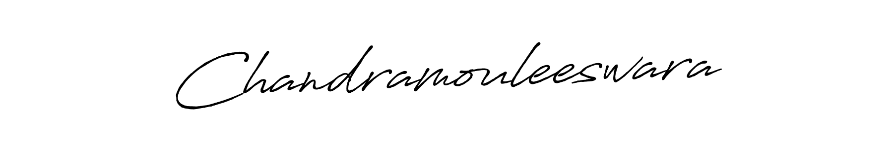 Create a beautiful signature design for name Chandramouleeswara. With this signature (Antro_Vectra_Bolder) fonts, you can make a handwritten signature for free. Chandramouleeswara signature style 7 images and pictures png