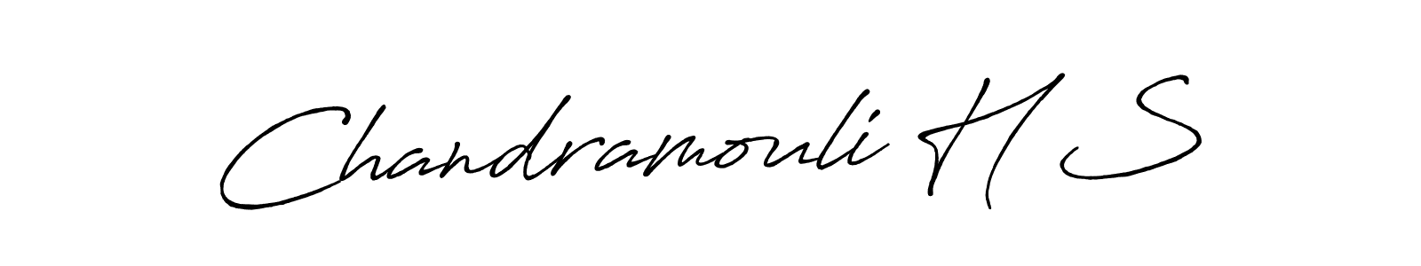 Design your own signature with our free online signature maker. With this signature software, you can create a handwritten (Antro_Vectra_Bolder) signature for name Chandramouli H S. Chandramouli H S signature style 7 images and pictures png