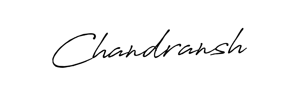 Design your own signature with our free online signature maker. With this signature software, you can create a handwritten (Antro_Vectra_Bolder) signature for name Chandransh. Chandransh signature style 7 images and pictures png