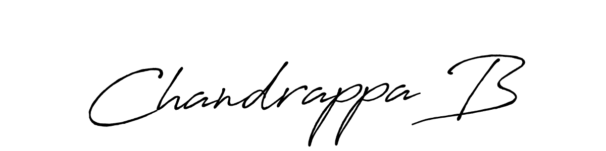 Design your own signature with our free online signature maker. With this signature software, you can create a handwritten (Antro_Vectra_Bolder) signature for name Chandrappa B. Chandrappa B signature style 7 images and pictures png