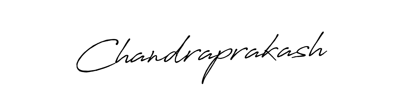 Create a beautiful signature design for name Chandraprakash. With this signature (Antro_Vectra_Bolder) fonts, you can make a handwritten signature for free. Chandraprakash signature style 7 images and pictures png