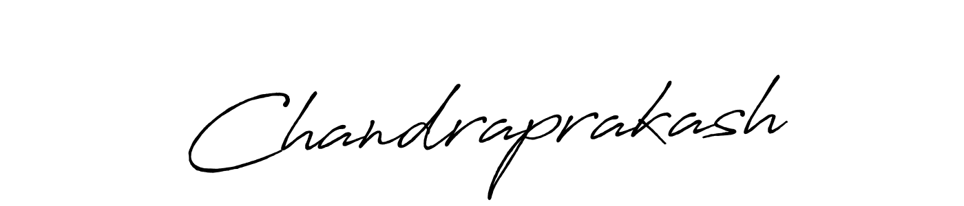 Create a beautiful signature design for name Chandraprakash. With this signature (Antro_Vectra_Bolder) fonts, you can make a handwritten signature for free. Chandraprakash signature style 7 images and pictures png