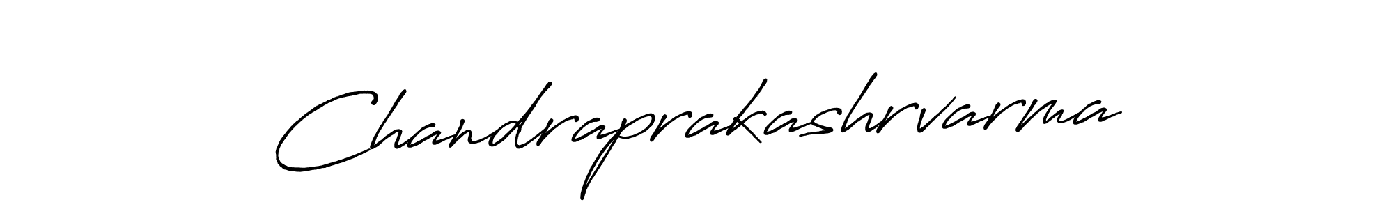 Create a beautiful signature design for name Chandraprakashrvarma. With this signature (Antro_Vectra_Bolder) fonts, you can make a handwritten signature for free. Chandraprakashrvarma signature style 7 images and pictures png