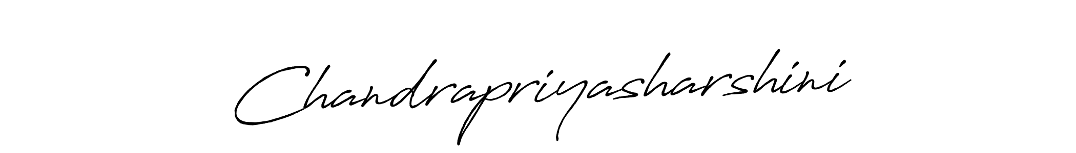 Create a beautiful signature design for name Chandrapriyasharshini. With this signature (Antro_Vectra_Bolder) fonts, you can make a handwritten signature for free. Chandrapriyasharshini signature style 7 images and pictures png