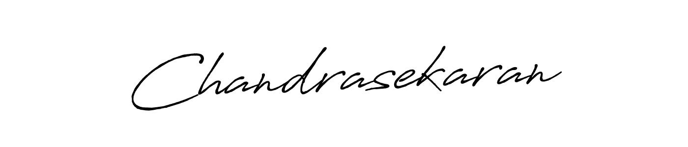 How to make Chandrasekaran name signature. Use Antro_Vectra_Bolder style for creating short signs online. This is the latest handwritten sign. Chandrasekaran signature style 7 images and pictures png