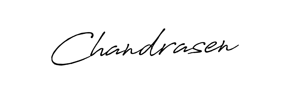 It looks lik you need a new signature style for name Chandrasen. Design unique handwritten (Antro_Vectra_Bolder) signature with our free signature maker in just a few clicks. Chandrasen signature style 7 images and pictures png