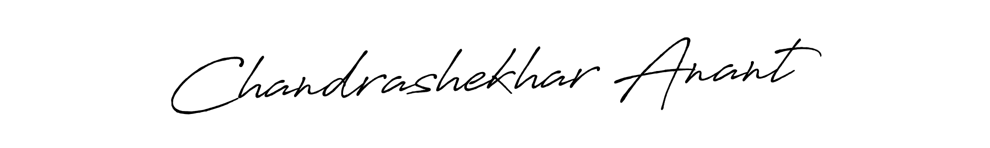 Make a beautiful signature design for name Chandrashekhar Anant. With this signature (Antro_Vectra_Bolder) style, you can create a handwritten signature for free. Chandrashekhar Anant signature style 7 images and pictures png