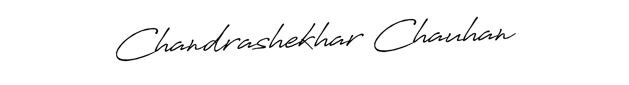 Make a beautiful signature design for name Chandrashekhar Chauhan. With this signature (Antro_Vectra_Bolder) style, you can create a handwritten signature for free. Chandrashekhar Chauhan signature style 7 images and pictures png